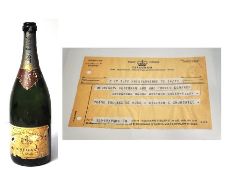 A collection of ephemera relating to Winston, Mary and Clementine Churchill, including telegrams, cards, photos etc, also an 
