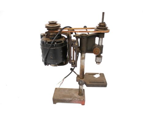 A vintage pillar drill. 240v, H64cm