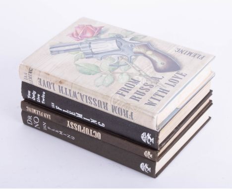 Ian Fleming, four books. 'Octopussy', 1966 first edition / first impression, no dust jacket. 'You Only Live Twice', 1964 firs