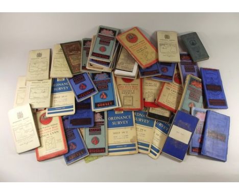 MAPS.
40 assorted Ordnance Survey tourist maps by Bartholomew & others.