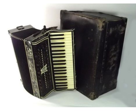 ACCORDION.
A Lombardi piano accordion, cased.