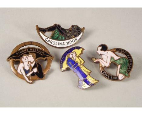 ENAMEL BADGES.
Four Miller of Birmingham 'song' badges.