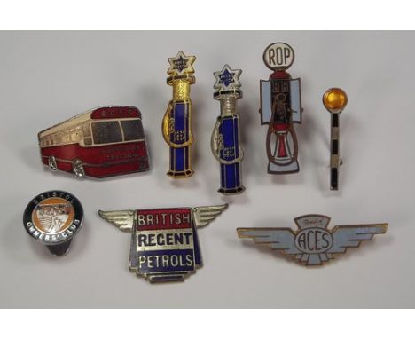 ENAMEL BADGES.
Various petrol pump & other badges.
Note: Lots 400-414 are mostly badges by Miller of Birmingham. Many obtaine
