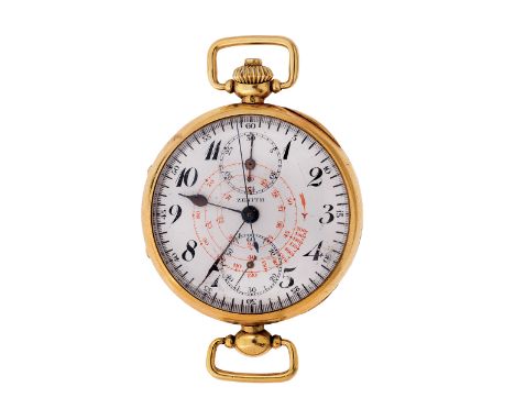 46 OROLOGIO DA POLSO in oro giallo con quadrante in smalto. Diametro mm 38 WRIST WATCH yellow gold with white enamel dial. Di