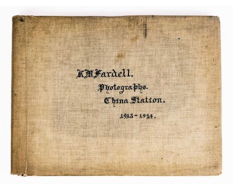 K.M. Fardell, photograph album, China Station, 1913-1914.  Two hundred and thirteen coloured and black and white photographs 