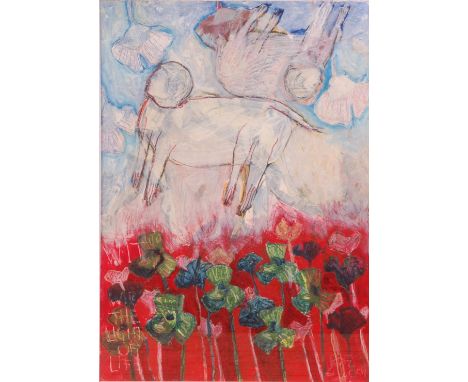 Renata Fernandez (b.1971) - Wit, The Light of Life, oil on paper, monogrammed and dated '2001' lower right, 68 x 48.5cm