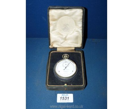 A presentation cased ''Chronoscope'' by S. Smith &amp; Son Ltd., London, Patent No. 73392/3, the movement Swiss made, the bal