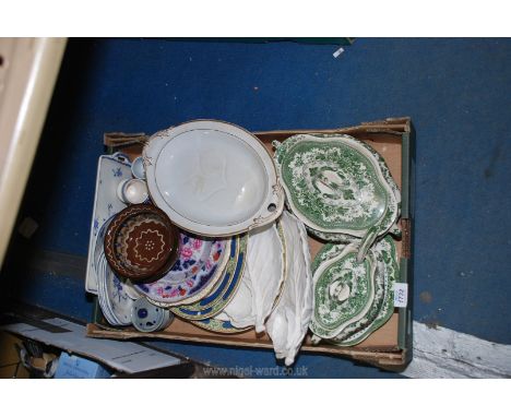 A quantity of china incluidng Grindley sandwich set, 'Colwyn' tureens and ladle, warming plate etc.