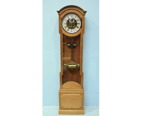 A Bentley's Patent Earth Driven Clock, number 169, in later authentic reproduction copy of the original  mahogany case, arche