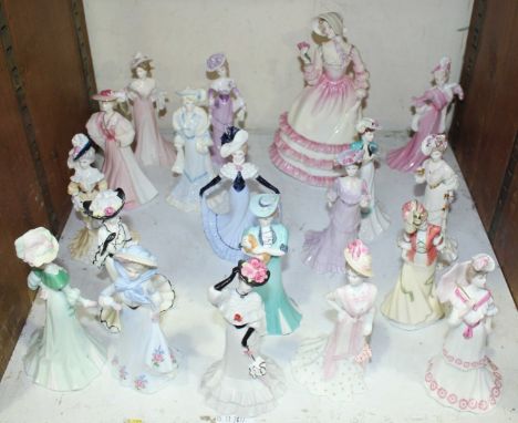 SECTION 28. Eighteen assorted Coalport ceramic figures including 'Lady Lydia,' 'Lady Florence' and 'Lady Grace' etc together 