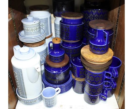 SECTIONS 22 &amp; 23. A collection of Hornsea pottery items including 'Saffron', 'Tapestry' and 'Midnight Blue Heirloom' patt