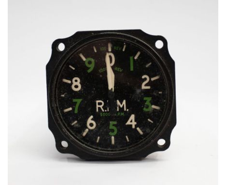 An original Smiths electrical engine speed indicator with original box, marked INDICATOR MK IV B, believed to be designed for