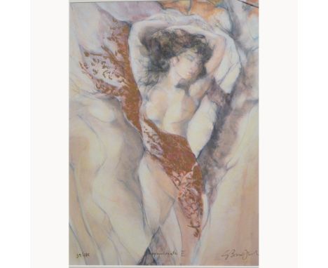 After Gary Benfield, Appassionata II, limited edition colour lithograph, signed, titled and numbered 39/450, 39cm x 26cm.Arti