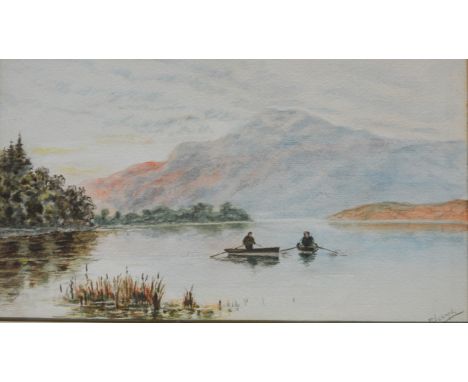 R. Venman, pair of watercolours, framed, signed, 20 x 36cm.