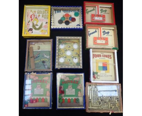 A COLLECTION OF VINTAGE 'R JOURNET &amp; CO' PUZZLES to include, 'Speech Day' and 'Pigybak' (10)