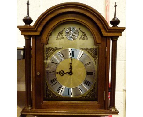 MODERN LONGCASE CLOCK. Modern mahogany Longcase clock, West German made 