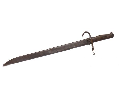 JAPANESE WWII TYPE 30 ARISAKA BAYONETwith character marks to blade, in original scabbard, 52.5cm long