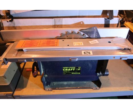 Powercraft PBS-205/1000N table saw. Not available for in-house P&PCondition Report: All electrical items in this lot have bee