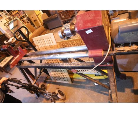 Cobra wood lathe. Not available for in-house P&P.Condition Report: All electrical items in this lot have been PAT tested for 