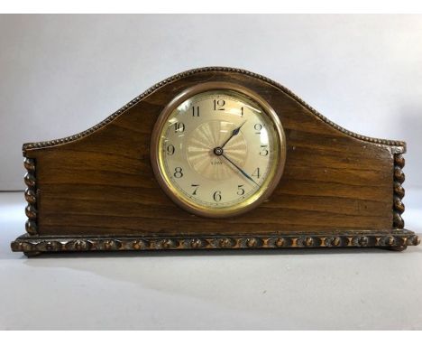 Small German-made mantel clock, 8 day, marked 'Wurttemberg' to face, good working order