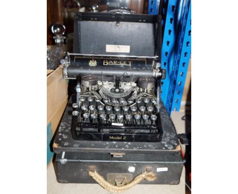 Large lot of collectable items including vintage Bulmer duplicator, two vintage typewriters, Elite Boy 500 radio, Renaddress 
