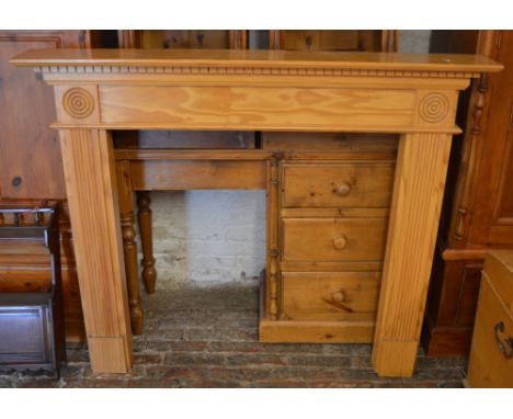 Pine fire surround