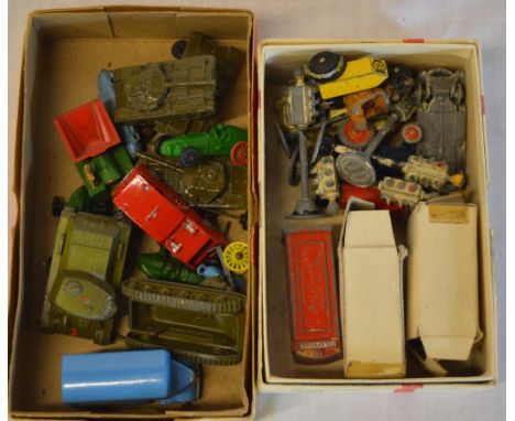 2 small boxes of die cast model vehicles including Ben Bros