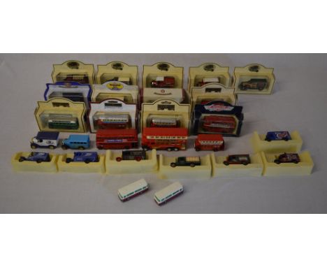 Various die cast model cars including Lledo, Days Gone Vanguard etc