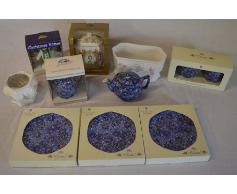 Ringtons ceramics including Chintz tea plates, commemorative tea caddy etc