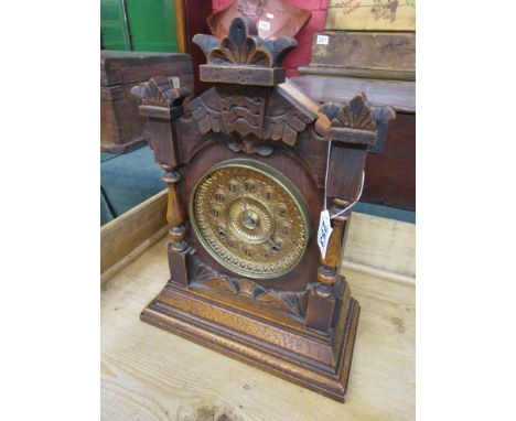 Oak mantle clock