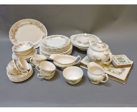 A Lark Rise to Candleford Johnson Brothers six place dinner service, tea service and place mats