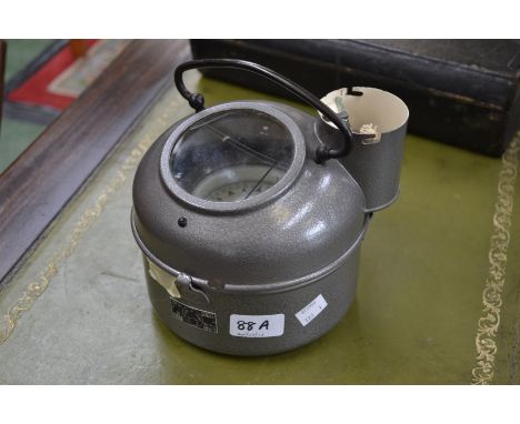 A Soviet Russian liquid gimbal binnacle compass, marked USSR 1975 KT-M1M