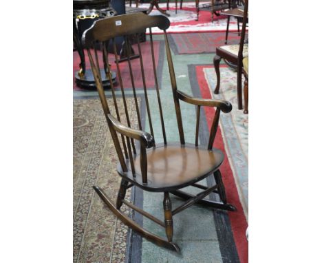 An Ercol type rocking chair