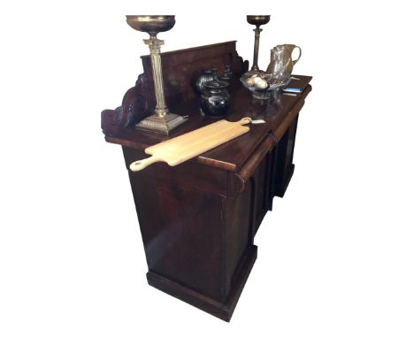An early Victorian mahogany sideboard, width 167cm.From the estate of Ashley Barker OBE who was born in Hertfordshire in 1927