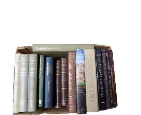 HIBBARD (HOWARD) 'Carlo Maderno and Roman Architecture 1580-1630'. 1971 vg. plus other books on architecture. 2 BOXESFrom the