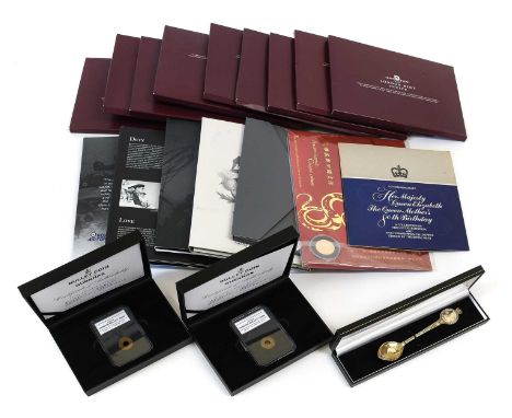 Large Selection of Commemorative Crowns and Coin Sets, comprising: 15x Gibraltar cupro-nickel commemorative crowns, some gold