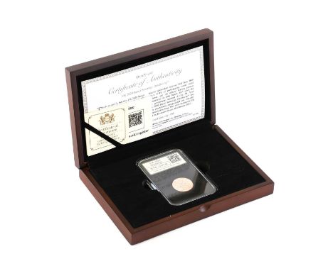 Elizabeth II, Sovereign 2020, obv. Clark portrait of the Queen right, rev. Pistrucci; encapsulated and presented in DateStamp