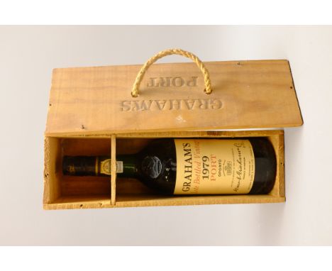 Graham's Late Bottled Vintage 1979 Port, bottled in Oporto in 1985, in original wooden case with string handle, 70cl, 1 bottl