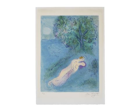 Marc Chagall (1887-1985)La Leçon de Philétas, from Daphnis et Chloé  (Mourlot 323; Cramer books 46) Lithograph in colours, 19