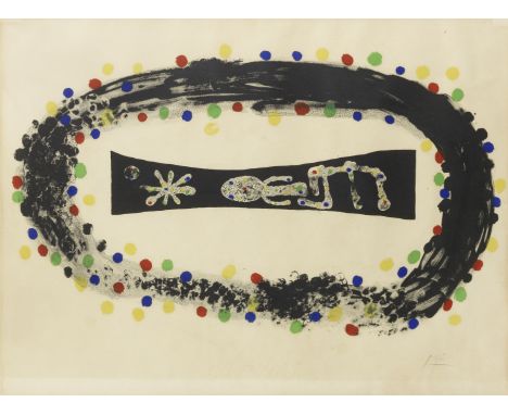 Joan Miró (1893-1983)Nebula (Mourlot 255) Lithograph in colours, 1958, on Arches wove paper, signed and inscribed 'H.C' in pe