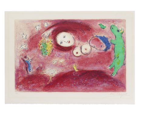 Marc Chagall (1887-1985)Printemps au Pré, from Daphnis et Chloé (Mourlot 314; Cramer Books 46) Lithograph in colours, 1961, o