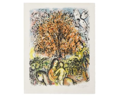 Marc Chagall (1887-1985)La Sainte Famille (Mourlot 622) Lithograph in colours, 1970, on Arches wove paper, signed and numbere