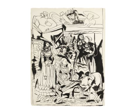 PABLO PICASSO (1881-1973)David et Bethsabée (d'après Lucas Cranach) (Bloch 439; Mourlot 109) Lithograph, 1947, on wove paper,