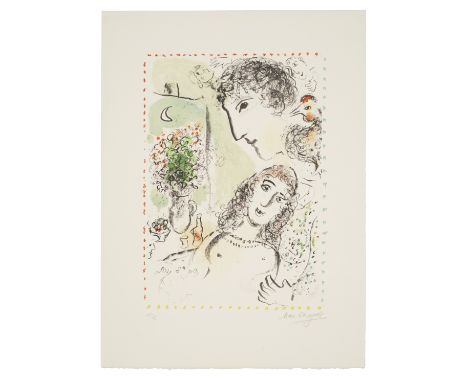 Marc Chagall (1887-1985)Tendresse (Mourlot 1020) Lithograph in colours, 1983, on Arches wove paper, signed and numbered 15/50