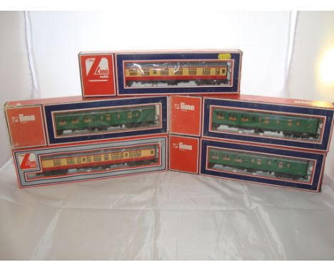 OO Gauge - Lima - A selection of Lima coaches as lotted (5)  (VG - BF/G)