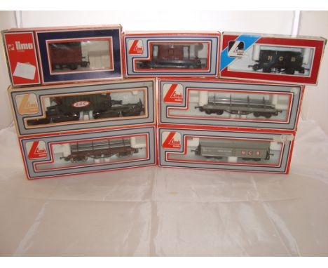 OO Gauge - Lima - A selection of Lima wagons as lotted to include a Heavy Load GEC wagon  (8)  (VG-BF/G)