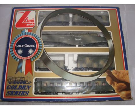 HO Gauge - Lima - A Golden Series Militarzug Leopold K5 Railway Gun Train Set (VG-BF/G)