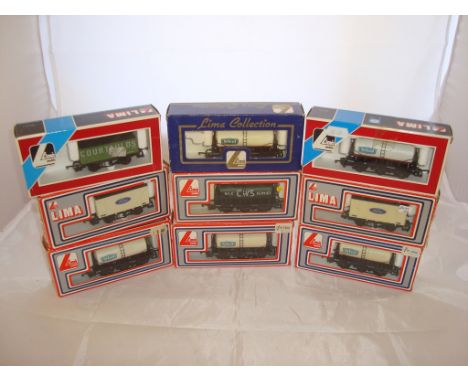 OO Gauge - Lima - A selection of Lima tankers and wagons as lotted to include five St Ivel tankers (9)  (VG-BF/G)