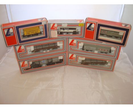 OO Gauge - Lima - A selection of Lima wagons as lotted to include two girder wagons with load  (7)  (VG-BF/G)