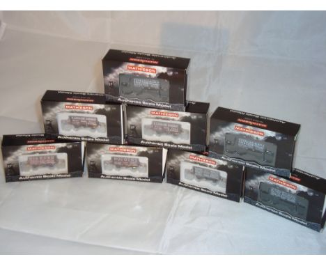 N Gauge - A group of Mathieson wagons in various liveries including Hodgens and Diamond (8) (VG-BP/F)